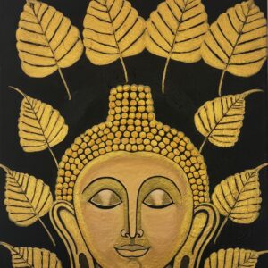 Eternal Serenity (Buddha with Banyan Leaves)